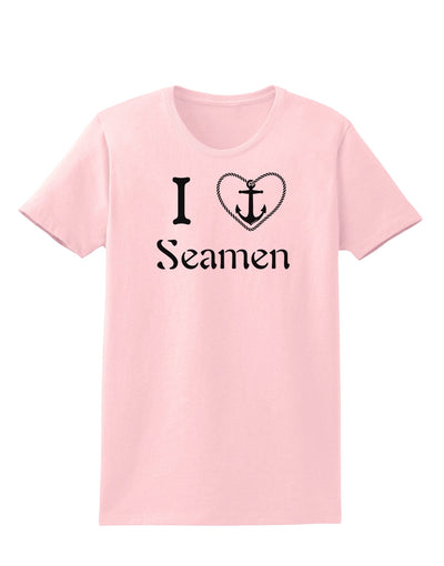 I Love Heart Anchor Seamen Womens T-Shirt-Womens T-Shirt-TooLoud-PalePink-X-Small-Davson Sales