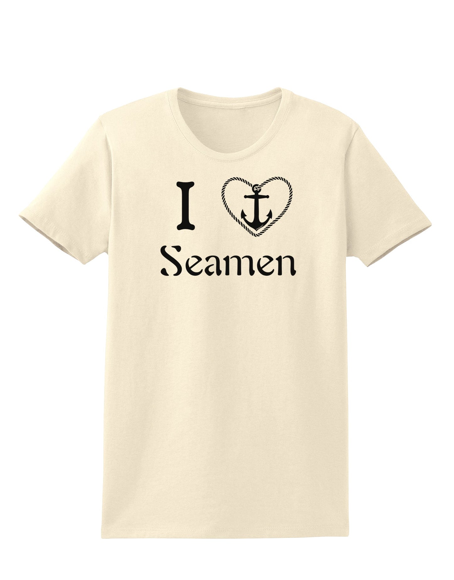 I Love Heart Anchor Seamen Womens T-Shirt-Womens T-Shirt-TooLoud-Natural-X-Small-Davson Sales