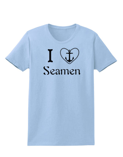 I Love Heart Anchor Seamen Womens T-Shirt-Womens T-Shirt-TooLoud-Light-Blue-X-Small-Davson Sales