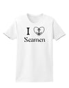 I Love Heart Anchor Seamen Womens T-Shirt-Womens T-Shirt-TooLoud-White-X-Small-Davson Sales