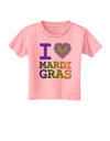 I Love Heart Mardi Gras Toddler T-Shirt-Toddler T-Shirt-TooLoud-Candy-Pink-2T-Davson Sales