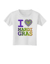 I Love Heart Mardi Gras Toddler T-Shirt-Toddler T-Shirt-TooLoud-White-2T-Davson Sales