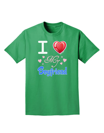 I Love Heart My Boyfriend Adult Dark T-Shirt-Mens T-Shirt-TooLoud-Kelly-Green-Small-Davson Sales