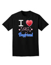 I Love Heart My Boyfriend Adult Dark T-Shirt-Mens T-Shirt-TooLoud-Black-Small-Davson Sales