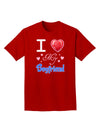 I Love Heart My Boyfriend Adult Dark T-Shirt-Mens T-Shirt-TooLoud-Red-Small-Davson Sales