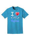 I Love Heart My Boyfriend Adult Dark T-Shirt-Mens T-Shirt-TooLoud-Turquoise-Small-Davson Sales