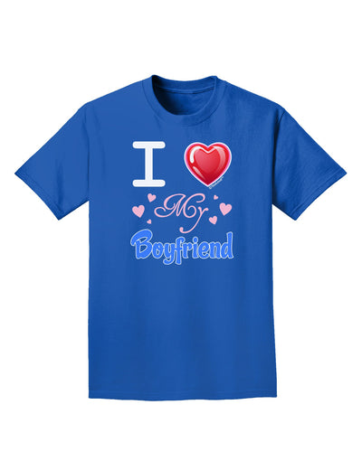 I Love Heart My Boyfriend Adult Dark T-Shirt-Mens T-Shirt-TooLoud-Royal-Blue-Small-Davson Sales