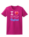 I Love Heart My Boyfriend Womens Dark T-Shirt-TooLoud-Hot-Pink-Small-Davson Sales