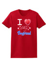 I Love Heart My Boyfriend Womens Dark T-Shirt-TooLoud-Red-X-Small-Davson Sales