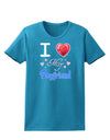 I Love Heart My Boyfriend Womens Dark T-Shirt-TooLoud-Turquoise-X-Small-Davson Sales