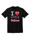 I Love Heart My Girlfriend Adult Dark T-Shirt-Mens T-Shirt-TooLoud-Black-Small-Davson Sales