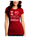 I Love Heart My Girlfriend Juniors Crew Dark T-Shirt-T-Shirts Juniors Tops-TooLoud-Red-Juniors Fitted Small-Davson Sales