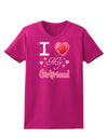 I Love Heart My Girlfriend Womens Dark T-Shirt-TooLoud-Hot-Pink-Small-Davson Sales