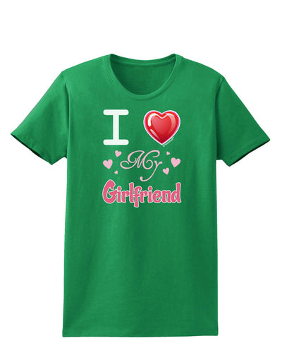 I Love Heart My Girlfriend Womens Dark T-Shirt-TooLoud-Kelly-Green-X-Small-Davson Sales