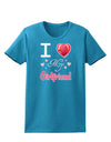 I Love Heart My Girlfriend Womens Dark T-Shirt-TooLoud-Turquoise-X-Small-Davson Sales