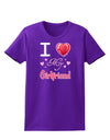 I Love Heart My Girlfriend Womens Dark T-Shirt-TooLoud-Purple-X-Small-Davson Sales