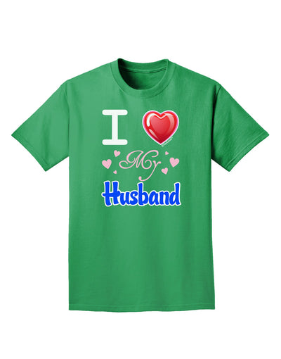 I Love Heart My Husband Adult Dark T-Shirt-Mens T-Shirt-TooLoud-Kelly-Green-Small-Davson Sales