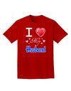 I Love Heart My Husband Adult Dark T-Shirt-Mens T-Shirt-TooLoud-Red-Small-Davson Sales