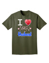 I Love Heart My Husband Adult Dark T-Shirt-Mens T-Shirt-TooLoud-Military-Green-Small-Davson Sales