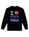 I Love Heart My Husband Adult Long Sleeve Dark T-Shirt-TooLoud-Black-Small-Davson Sales