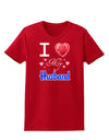 I Love Heart My Husband Womens Dark T-Shirt-TooLoud-Red-X-Small-Davson Sales