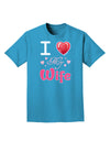 I Love Heart My Wife Adult Dark T-Shirt-Mens T-Shirt-TooLoud-Turquoise-Small-Davson Sales