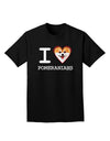 I Love Heart Pomeranians Adult Dark T-Shirt-Mens T-Shirt-TooLoud-Black-Small-Davson Sales