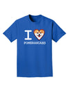 I Love Heart Pomeranians Adult Dark T-Shirt-Mens T-Shirt-TooLoud-Royal-Blue-Small-Davson Sales