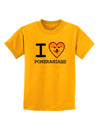 I Love Heart Pomeranians Childrens T-Shirt-Childrens T-Shirt-TooLoud-Gold-X-Small-Davson Sales