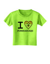 I Love Heart Pomeranians Toddler T-Shirt-Toddler T-Shirt-TooLoud-Lime-Green-2T-Davson Sales