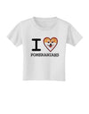 I Love Heart Pomeranians Toddler T-Shirt-Toddler T-Shirt-TooLoud-White-2T-Davson Sales