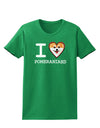 I Love Heart Pomeranians Womens Dark T-Shirt-TooLoud-Kelly-Green-X-Small-Davson Sales