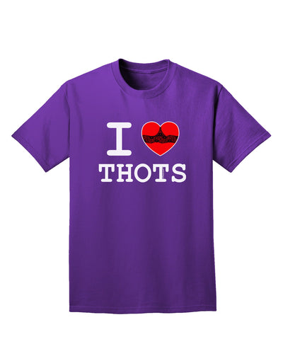 I Love Heart THOTS Adult Dark T-Shirt-Mens T-Shirt-TooLoud-Purple-Small-Davson Sales