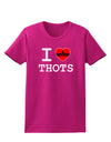 I Love Heart THOTS Womens Dark T-Shirt-TooLoud-Hot-Pink-Small-Davson Sales