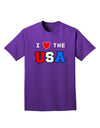 I Love Heart the USA Adult Dark T-Shirt-Mens T-Shirt-TooLoud-Purple-Small-Davson Sales