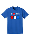 I Love Heart the USA Adult Dark T-Shirt-Mens T-Shirt-TooLoud-Royal-Blue-Small-Davson Sales