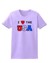 I Love Heart the USA Womens T-Shirt-Womens T-Shirt-TooLoud-Lavender-X-Small-Davson Sales