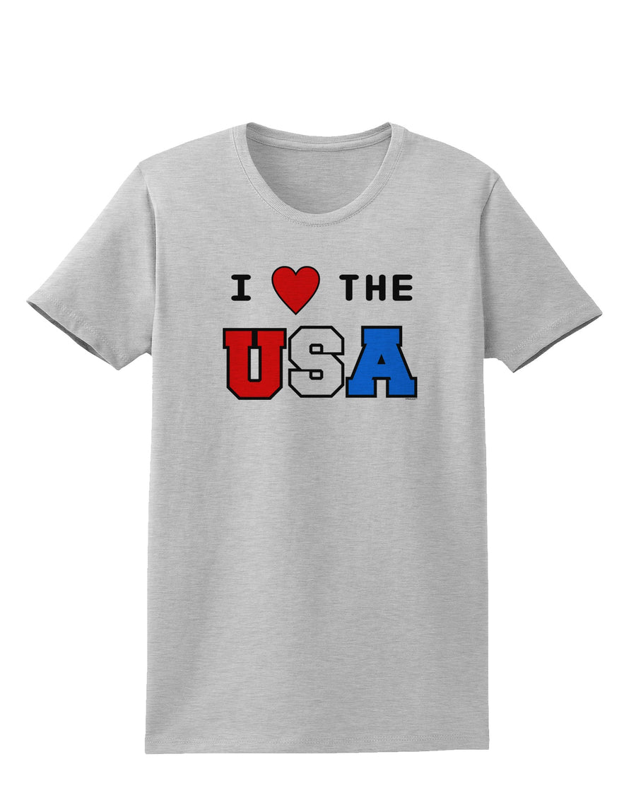 I Love Heart the USA Womens T-Shirt-Womens T-Shirt-TooLoud-White-X-Small-Davson Sales