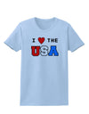 I Love Heart the USA Womens T-Shirt-Womens T-Shirt-TooLoud-Light-Blue-X-Small-Davson Sales