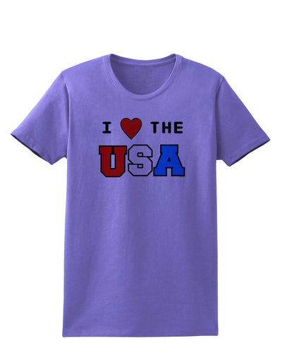 I Love Heart the USA Womens T-Shirt-Womens T-Shirt-TooLoud-Violet-X-Small-Davson Sales