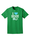 I Love House Blue Adult Dark T-Shirt-Mens T-Shirt-TooLoud-Kelly-Green-Small-Davson Sales