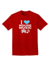 I Love House Blue Adult Dark T-Shirt-Mens T-Shirt-TooLoud-Red-Small-Davson Sales