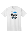 I Love House Blue Adult T-Shirt-Mens T-Shirt-TooLoud-White-Small-Davson Sales