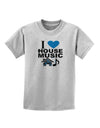 I Love House Blue Childrens T-Shirt-Childrens T-Shirt-TooLoud-AshGray-X-Small-Davson Sales