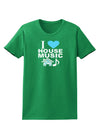 I Love House Blue Womens Dark T-Shirt-TooLoud-Kelly-Green-X-Small-Davson Sales