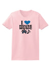 I Love House Blue Womens T-Shirt-Womens T-Shirt-TooLoud-PalePink-X-Small-Davson Sales