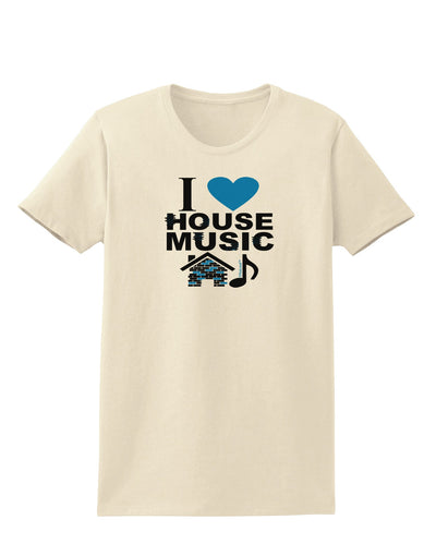 I Love House Blue Womens T-Shirt-Womens T-Shirt-TooLoud-Natural-X-Small-Davson Sales