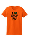 I Love House Blue Womens T-Shirt-Womens T-Shirt-TooLoud-Orange-X-Small-Davson Sales