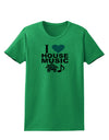 I Love House Blue Womens T-Shirt-Womens T-Shirt-TooLoud-Kelly-Green-X-Small-Davson Sales