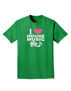 I Love House Pink Adult Dark T-Shirt-Mens T-Shirt-TooLoud-Kelly-Green-Small-Davson Sales